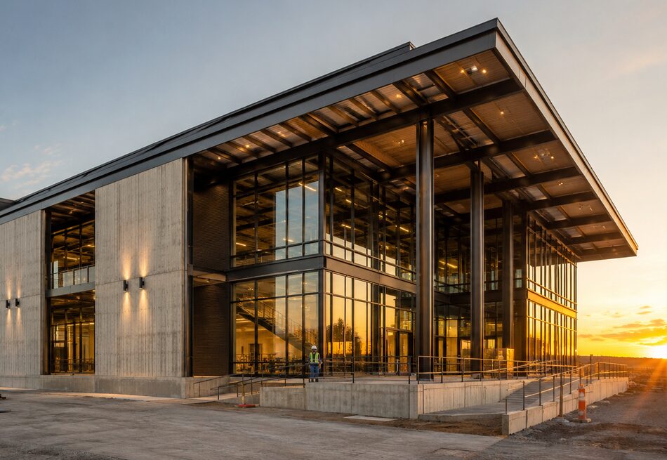 Modern building prepared for renovation and fit-out